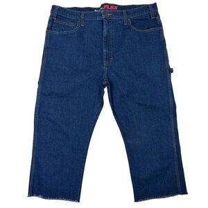 Dickies FLEX Relaxed Fit Carpenter Denim Cut-Offs 38x34 (Inseam‎ 19”)